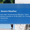 Met Office sends ‘severe’ hot weather alerts to phones despite temperatures plunging to 4C