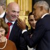 UFC chief Dana White sparks frenzy after Barack Obama moment during Donald Trump inauguration