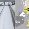 Temperatures could plunge to -10C as Met Office issues snow yellow warnings that cover nearly ALL of Britain